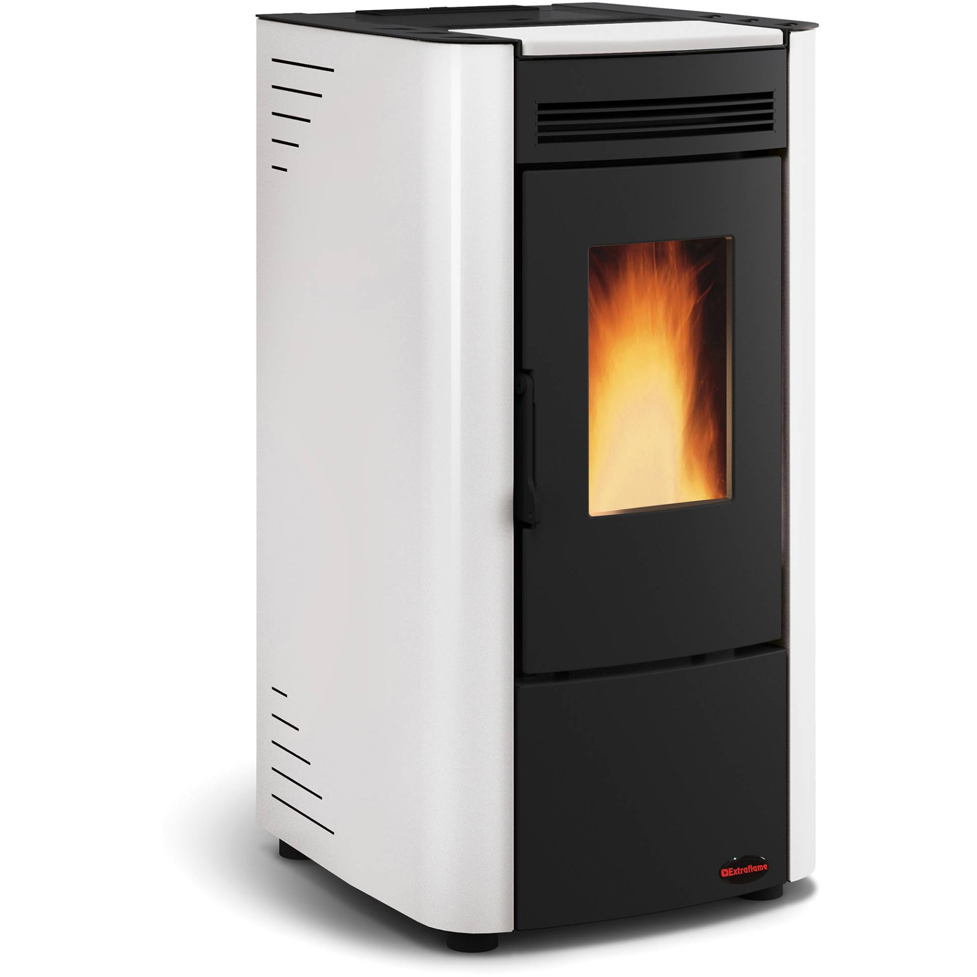 Extraflame Pelletofen 'Ketty' Stahl schwarz/weiß 6,3 kW von Extraflame