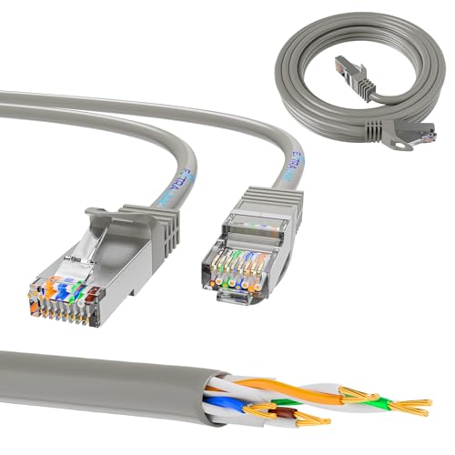 EXTRALINK LAN Kabel 5e, RJ45 Kabel UTP, Netzwerkkabel 1Gb/s, internes Kupferkabel, Ethernet Kabel, PVC, Patchkabel 10m, LSZH, Gigabit Ethernet, Twisted-Pair Patchkabel für PoE-Netzwerkgeräte von EXTRALINK