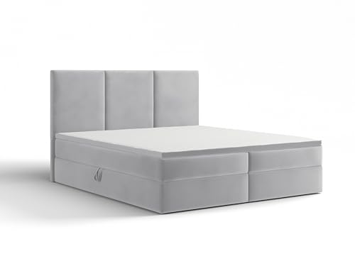 Extrasen Bett Boxspringbett 160x200 cm Polsterbett Mit 2 Matratzen 2 Bettkasten Stauraum Bettgestell Doppelbett Stoffbett Kopfteil Schmutzabweisend RIMI Hellgrau Extrasen Bett Boxspringbett 160x200 cm Polsterbett Mit 2 Matratzen 2 Bettkasten Stauraum Bettgestell Doppelbett Stoffbett Kopfteil Schmutzabweisend RIMI Hellgrau von Extrasen