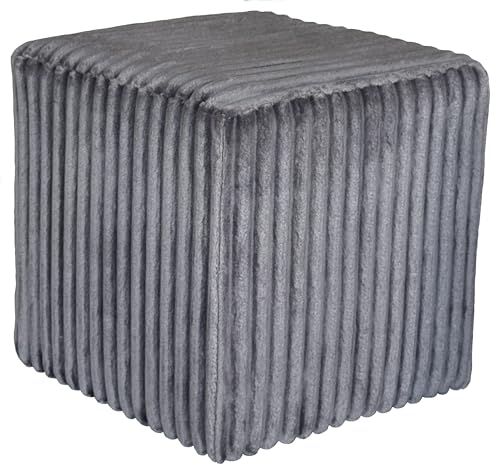 Extrasen Hocker Wohnzimmer Sitzhocker - Quadratisch 40 x 40 cm - Sofahocker - Dicker Cord Grau Extrasen Hocker Wohnzimmer Sitzhocker - Quadratisch 40 x 40 cm - Sofahocker - Dicker Cord Grau von Extrasen
