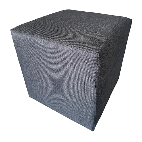 Extrasen Hocker Wohnzimmer Sitzhocker - Quadratisch 40 x 40 cm - Sofahocker - Tornado Stoff - Graphit Extrasen Hocker Wohnzimmer Sitzhocker - Quadratisch 40 x 40 cm - Sofahocker - Tornado Stoff - Graphit von Extrasen