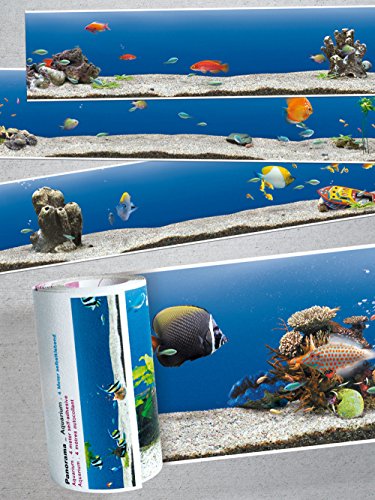 Panorama-Borte Aquarium · Tapete · Bordüre · Keine Motivwiederholung. einfach an die Wand zu bringen, da selbstklebend! … (Aquarium) von Extratapete