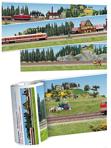 Selbstklebende Fototapeten/Panoramaborten, Verschiedene Motive (Modelleisenbahn) von Extratapete