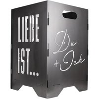 Feuertonne Liebe | 3 Mm Hochwertiger Stahl Liebesspruch Aus Eigener Manufaktur von ExtravagantHandwerk