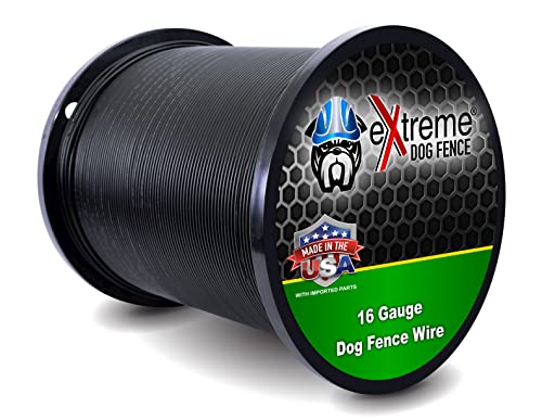 PetSmart Invisible Fence Compatible Above Ground or Underground Wire for DIY Electric Pet Fence - 1000 Foot Spool of Better Quality High Performance Solid Core Copper Wire for Easy Installation von Extreme Dog Fence