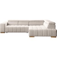 exxpo - sofa fashion Ecksofa "Elianos, hoher Sitzkomfort, aufwendige Kreuzsteppung im Sitz, L-Form" von Exxpo - Sofa Fashion