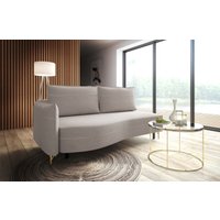 exxpo - sofa fashion Loungesofa "Ortis mit toller Kontrastnaht, Solitärmöbel, bequem, schmale Armlehne", Schlafsofa mit Bettfunktion und Bettkasten, komfortabler Federkern von Exxpo - Sofa Fashion