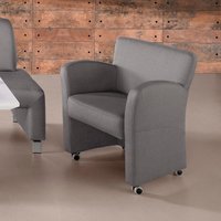 exxpo - sofa fashion Sessel "Intenso, Loungesessel, modern, wahlweise in Leder oder Textil", hohe Bodenfreiheit, frei im Raum stellbar, hoher Sitzkomfort von Exxpo - Sofa Fashion