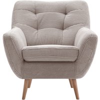 exxpo - sofa fashion Sessel "Scandi, Loungesessel mit tollem Sitzkomfort, hochwertige Polsterung", bequem, hohe Holzfüße von Exxpo - Sofa Fashion