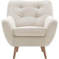 exxpo - sofa fashion Sessel "Scandi, Loungesessel mit tollem Sitzkomfort, hochwertige Polsterung", bequem, hohe Holzfüße von Exxpo - Sofa Fashion