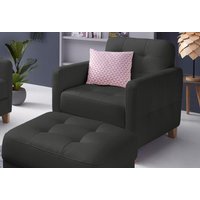 exxpo - sofa fashion Sessel "Elio, Loungesessel, aufwendige Detailverarbeitung, bequem und modern" hoher Sitzkomfort für entspannende Momente von Exxpo - Sofa Fashion