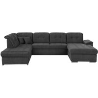 exxpo - sofa fashion Wohnlandschaft "Durango, aufwendige Sitz- und Rückenverarbeitung, bequem, U-Form", inkl. Kopfteilverstellung, wahlweise mit Bettfunktion und Bettkasten von Exxpo - Sofa Fashion