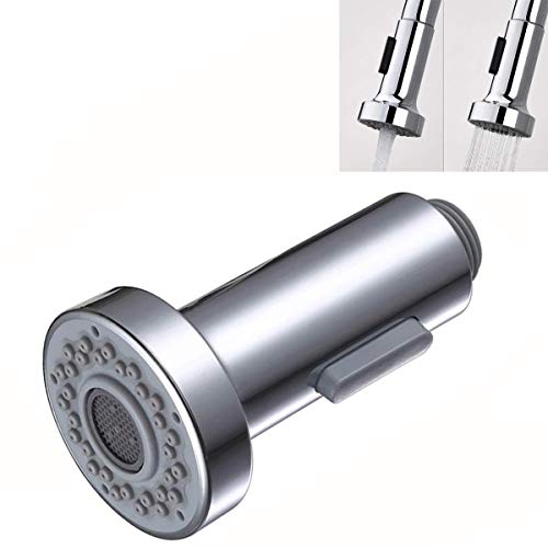 2 Funktionen Pull-Down-Hahn-Spray-Kopf, Mode Kitchen Sink Wasserhahn Sprayer Kopf Düse herausziehen Schlauch Sprayer Ersatzteil-Hahn-Kopf, G 1/2 Standard-Anschluss, Chrome von Eyands