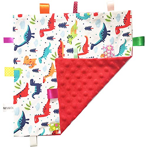 Eyands Große Decke mit Dinosaurier-Etikett, 30 x 30 cm, weiche Baumwolle und Plüsch-Etiketten, Sicherheitsdecke Eyands Große Decke mit Dinosaurier-Etikett, 30 x 30 cm, weiche Baumwolle und Plüsch-Etiketten, Sicherheitsdecke von Eyands