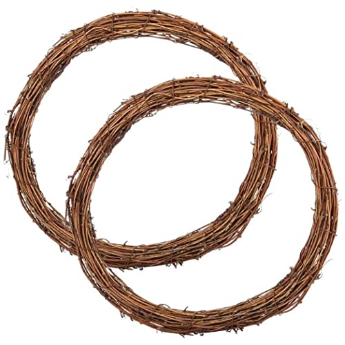 2 Stücke 30 cm Große natürliche Weinrebekranzkranz Vine Zweig Türkranz Ehering Rattan Kranz für DIY Bastelvordertür Wand hängen oder Hochzeitsdekore braun 30 cm .. 2 Stücke 30 cm Große natürliche Weinrebekranzkranz Vine Zweig Türkranz Ehering Rattan Kranz für DIY Bastelvordertür Wand hängen oder Hochzeitsdekore braun 30 cm .. von Eyccier