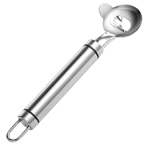 Cactus schäbler für die rechte Hand 304 Edelstahllöffel Nopales Peeler 7.2x1.9in Mehrzweck-Kaktus-Werkzeug mit hängenden Endküchenutensilien. von Eyccier