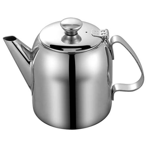 Edelstahl-Teekanne 20 oz verschüttete Metallteeköpfe mit kurzer Ausstrahlung kaltes Wasser Kaffeekessel Teekessel für Restaurants, Konferenzräume, Wohnzimmer von Eyccier