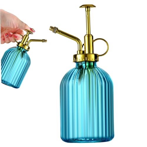 Eyccier Pflanze Mister 320 ml Press Typ ABS Pflanze Mister Sprühflasche mit feiner Nebelsprayflasche für Innen, Sukkulente, Topfgrün, blau ... von Eyccier