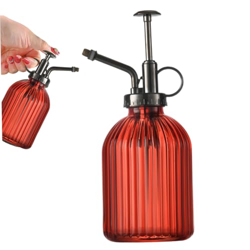 Eyccier Pflanze Mister 320 ml Press Typ ABS Pflanze Mister Sprühflasche mit feiner Nebelsprühflasche für Innen, Sukkulente, Topfgrün, rot ... von Eyccier