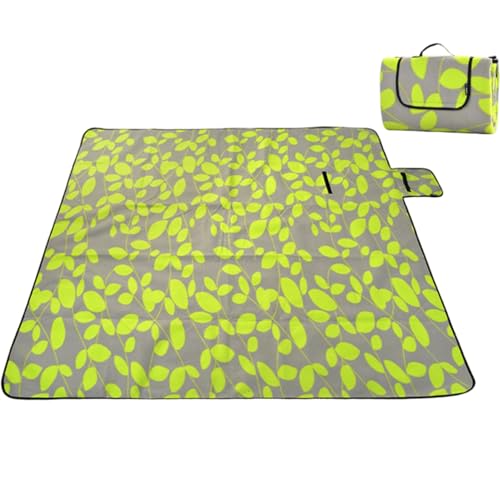Eyccier Picknickdecke 79x79 Zoll groß verdickten Faltbare weiche tragbare, leichte wasserdichte Picknickdecke für Camping Beach im Innenbereich im Freien. von Eyccier