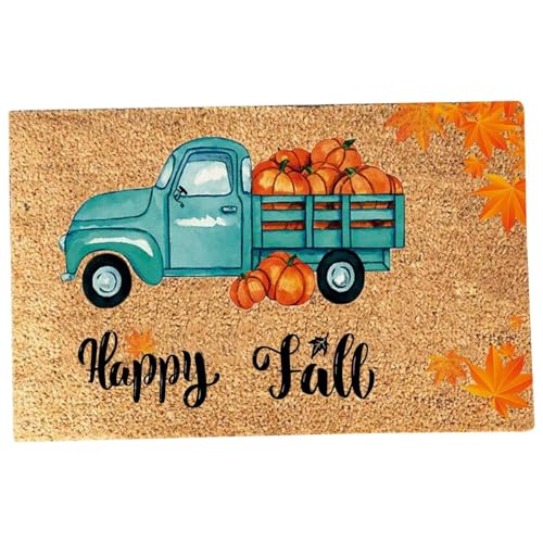 Eyccier Thanksgiving Herbst-Haustürmatten im Freien, Nicht rutschernder Eingangsweg, Fußmatte für Badezimmer Schlafzimmer Wohnzimmer .. von Eyccier