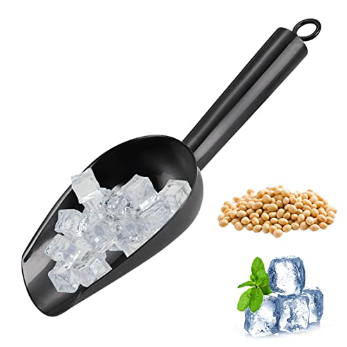 Metall Ice Schaufel Edelstahl Eiswürfel Schaufel Food Scoop für Bar Haustier Futter Metall für Küchenversorgung Schwarz von Eyccier