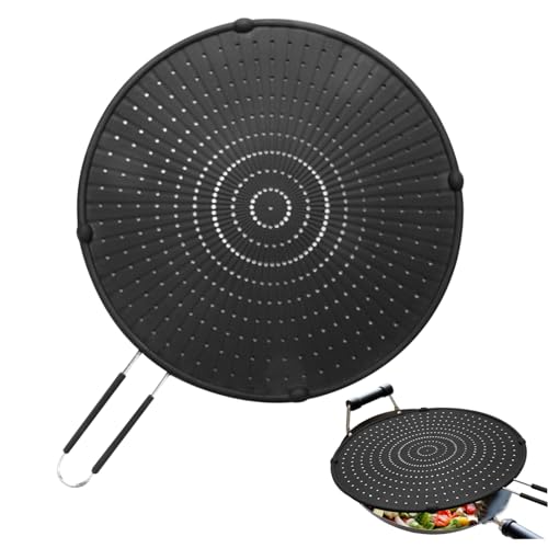 Pfanne Splitterschutz 13 Zoll Silikon Splitter-Bildschirmschutz für Braten mit mehreren Gebrauchsbrüchen-Wärmefest-Fettabdeckungen für Pfannenküchenwerkzeuge... Pfanne Splitterschutz 13 Zoll Silikon Splitter-Bildschirmschutz für Braten mit mehreren Gebrauchsbrüchen-Wärmefest-Fettabdeckungen für Pfannenküchenwerkzeuge... von Eyccier