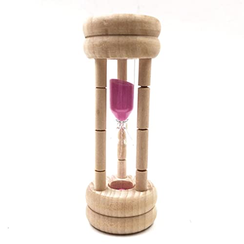 Sand Timer 3 Minuten Sanduhr 3 Minuten Sanduhr Sanduhr Holz Eier Timer Timer Küchentimer Innenausstattung, zufällige Farbe. von Eyccier