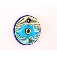 Handgemachter Wandbehang Aus Glas Mit Bösem Blick, 5 Zoll Handbemaltes Schutz, Amulett, Nazar Handgemachter Wandbehang Aus Glas Mit Bösem Blick, 5 Zoll Handbemaltes Schutz, Amulett, Nazar von EyeLikeItShop