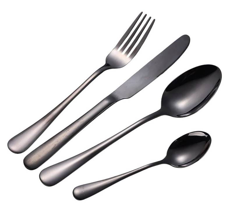 Eyecatcher Besteck-Set 4x4 buntes Besteckset – 16-teiliges Farb-Highlight coole Farben Lebens (16-tlg), 4 Personen, Edelstahl von Eyecatcher