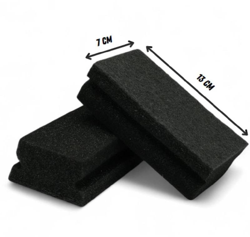 Eyecatcher Geschirrschwamm Schwarze Spülschwämme 2er Set – Großformat 7×13 cm – Für Haushalt & von Eyecatcher