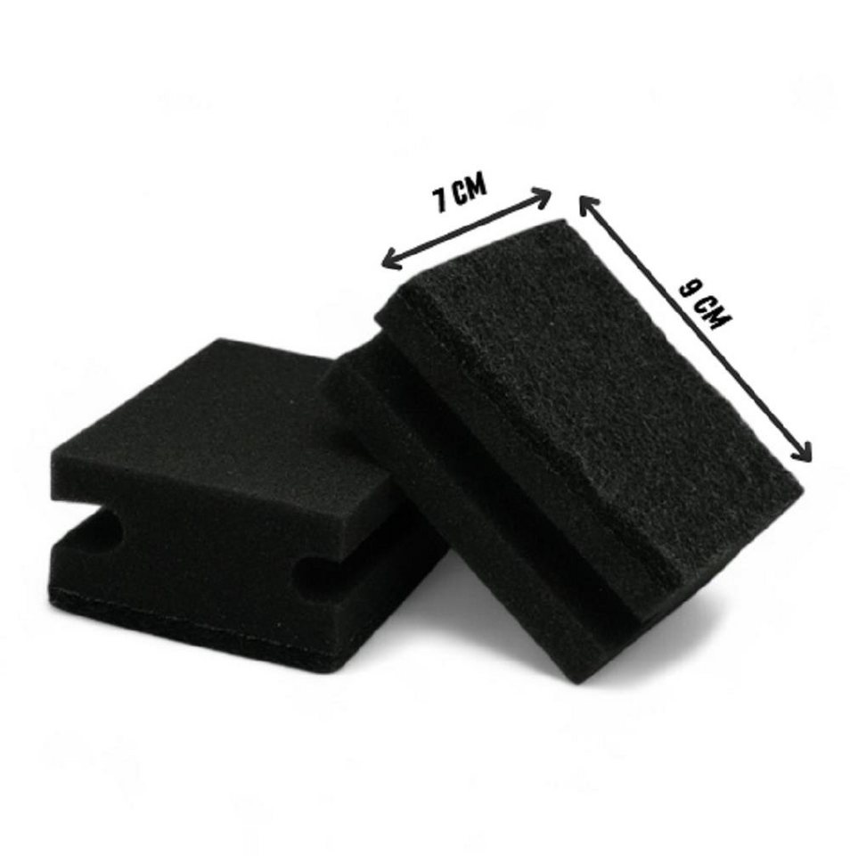 Eyecatcher Geschirrschwamm Schwarze Spülschwämme 2er Set – Kompaktformat 7×9 cm – Für Haushalt & von Eyecatcher