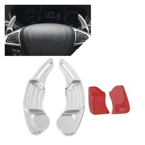 Auto Lenkräder Schaltwippen für Ford Fusion Mondeo Edge Taurus Lincoln MKC MKX MKZ MKS MKT,2 Stücke Lenkrad Schaltpaddel Verlagerung Legierung Schaltwippen Zubehör Aluminium von EyeeClub
