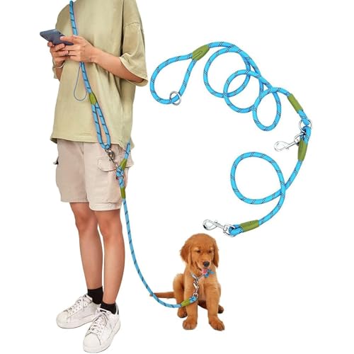 Eyeleaf Freihändige Hundeleine für Hunde, reflektierend, 2,2 Meter, lang, zum Spazierengehen, Anti-Zug, für große mittelgroße und kleine Hunde, Orange Eyeleaf Freihändige Hundeleine für Hunde, reflektierend, 2,2 Meter, lang, zum Spazierengehen, Anti-Zug, für große mittelgroße und kleine Hunde, Orange von Eyeleaf