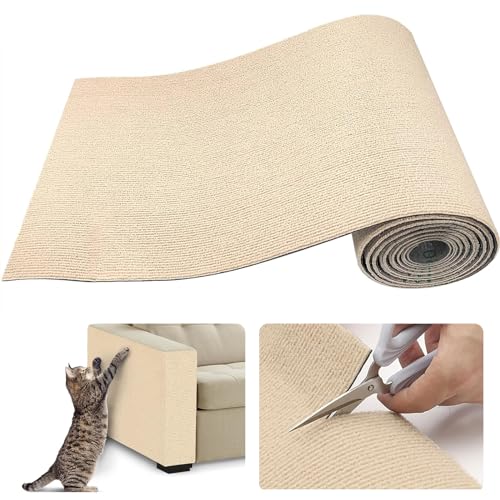 Selbstklebende Kratzschutzmatte für Sofa & Wand, 40x200 cm kratzschutz Sofa Katze - Trimmbarer Schutz gegen Katzenkratzer Couch Schutz von DIY Krallen Katzenteppich von Eyeleaf