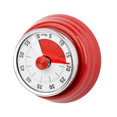 Visueller Küchentimer 60 Min – Eieruhr & Pomodoro Timer – Mechanischer Wecker für Kinder & Erwachsene – Magnetisch – Ideal für Klassenzimmer, Büro, Küche – Lernuhr Kinder & Autismus Hilfsmittel von Eyeleaf