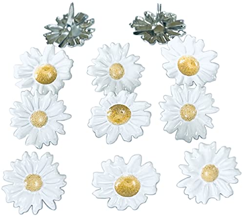 Eyelet Outlet Shape Brads 12/Pkg-White Daisy -QBRD2-214 von Eyelet Outlet