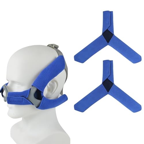 2Pcs CPAP Maske Kopfbedeckung Abdeckung Gurtbezüge Komfortpolster Kompatibel mit Resmed AirFit N20 oder Respironics Wisp Nasenmaske 2Pcs CPAP Maske Kopfbedeckung Abdeckung Gurtbezüge Komfortpolster Kompatibel mit Resmed AirFit N20 oder Respironics Wisp Nasenmaske von Eyerayo