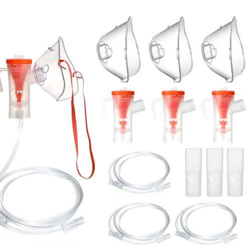 Zubehör für Inhaliergerät Erwachsene Vernebler Luftschlauch Mundstück Filter Universelles Vernebler-Set mit Maske von Eyerayo