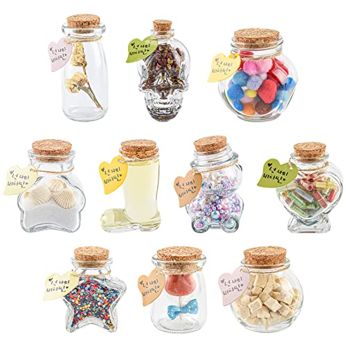 Glas Mit Korkdeckel EylKoi - Trankflaschen 10 Stück/satz, Mini Glasflaschen Kleine Glasflaschen Spell Jars Verschiedene Formen, Dekorative Gastgeschenke HochzeitGastgeschenk Glasfläschchen zumWünschen Glas Mit Korkdeckel EylKoi - Trankflaschen 10 Stück/satz, Mini Glasflaschen Kleine Glasflaschen Spell Jars Verschiedene Formen, Dekorative Gastgeschenke HochzeitGastgeschenk Glasfläschchen zumWünschen von EylKoi
