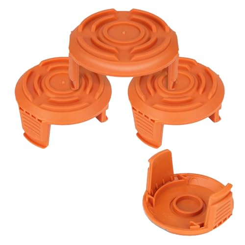Eyoloty WA6531 GT/50006531 Spulenkappen für Worx Akku Rasentrimmer 20V WG169E WG154E WG157E WG163E WG122 WG150 WG151 WG152,WG160 WG176 WG180 Ersatzspulenabdeckung (4X Spulenkappen) von Eyoloty
