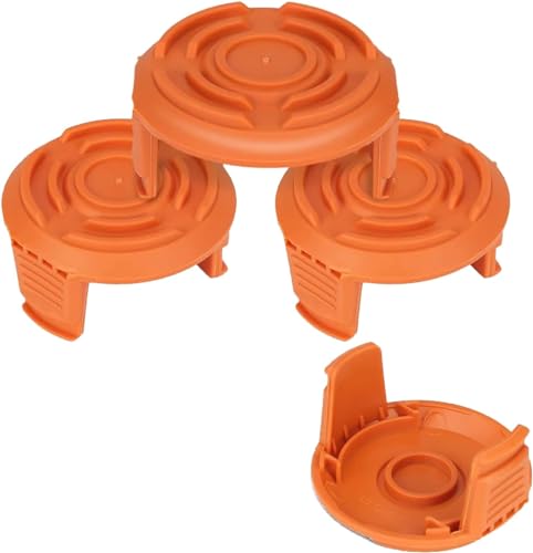 Eyoloty WA6531 GT/50006531 Spulenkappen für Worx Akku Rasentrimmer 20V WG169E WG154E WG157E WG163E WG122 WG150 WG151 WG152,WG160 WG176 WG180 Ersatzspulenabdeckung (4x Spulenkappen) von Eyoloty