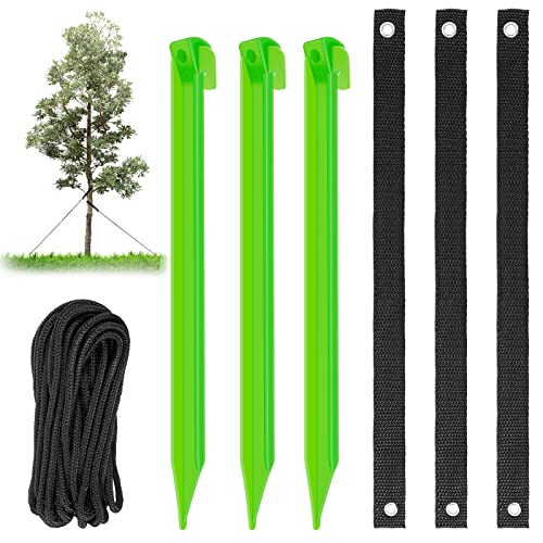 3PCS Tree Stake Kit Unterstützung für schiefe Baum 12 -Zoll junger Baumstake Anker Kits Pfahlbaumriemen 3PCS Tree Stake Kit Unterstützung für schiefe Baum 12 -Zoll junger Baumstake Anker Kits Pfahlbaumriemen von Eyoulife