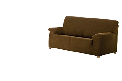 Eysa Sofaüberwurf/Bettüberwurf, 3 Quadrate, Polyester, Acrylic, Elastomerkunststoff, Beige von Eysa