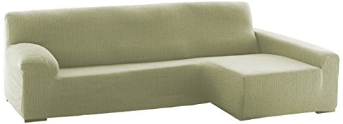 Dam Sofa Überwurf Chaise Longue 240 cm. rechts Frontalsicht - Fb. 00-ecru von Eysa