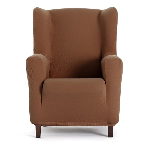 EYSA Bi-elastischer Sofabezug für Ohrensessel, Orange, Harlem-Design von Eysa