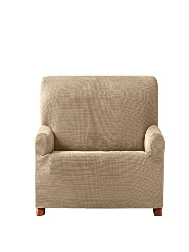 Eysa Aquiles elastisch Sofa überwurf 1 Sessel Farbe 01-beige, Polyester-Baumwolle, 37 x 29 x 5 cm von Eysa