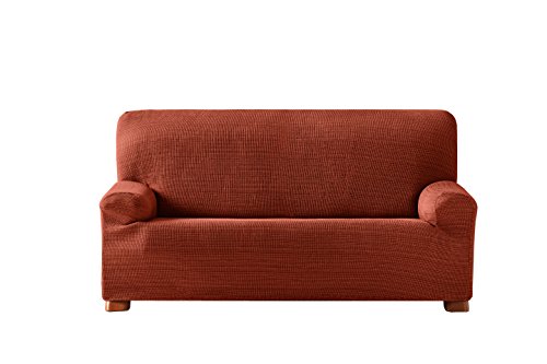 Eysa Aquiles elastisch Sofa überwurf 2 sitzer Farbe 09-orange, Polyester-Baumwolle, 37 x 29 x 7 cm von Eysa