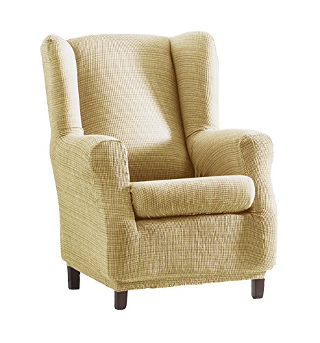 Eysa Aquiles elastisch Sofa überwurf ohrensessel Farbe 01-beige, Polyester-Baumwolle, 37 x 29 x 5 cm von Eysa