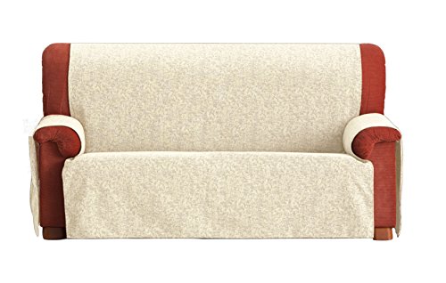 Eysa Dream Nicht elastisch Sofa überwurf 3 sitzer, Chenille, 01-Ecru, 37 x 6 x 29 cm von Eysa